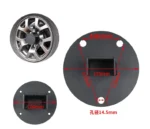 Kit Soporte Porta Repuesto con Bidón 6L Verde con Llave para Suzuki New Jimny - Imagen 3