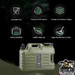 Bidon De Agua Portatil 25lts con llave Camping y Overland - Imagen 6